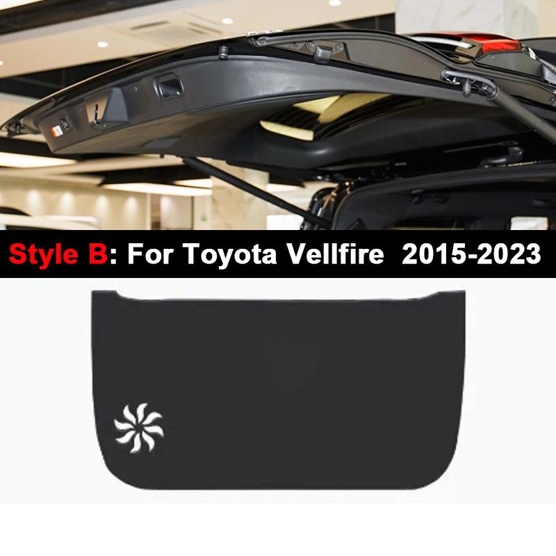 For Toyota Alphard Vellfire 2015-2024 2025 Car Rear Trunk Tailgate Anti-kick Protective Mat Leather Decoration Pad  Accessories