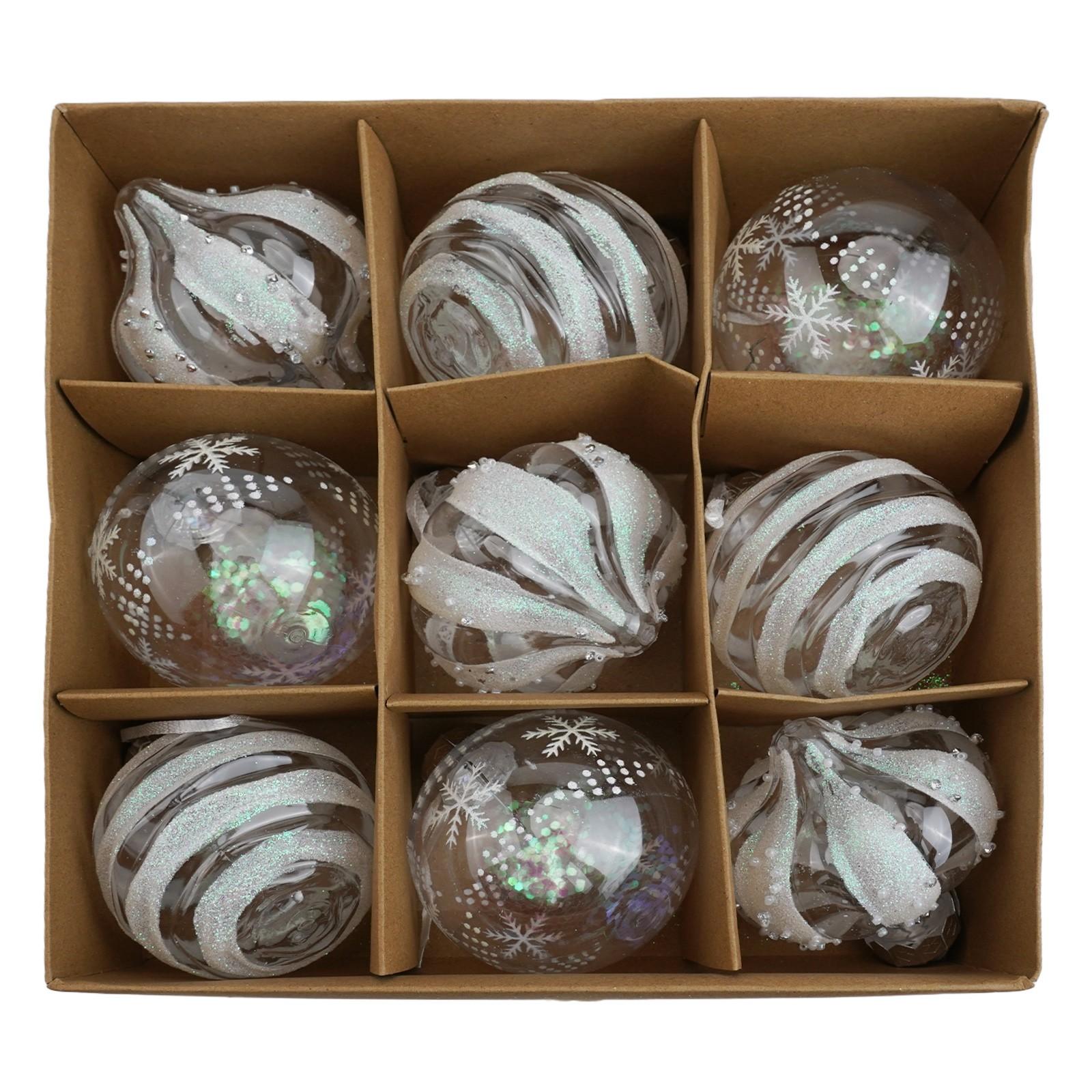 

Подвесные шары на окно Рождественские шары Декоративные шары Ручная работа DIY проекты белый