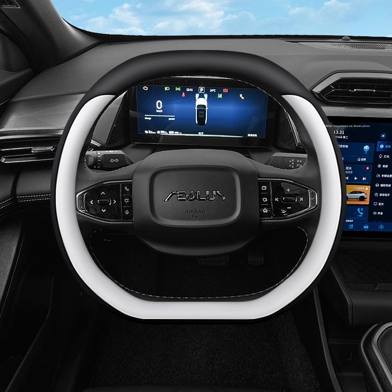 Genuine Leather Anti-Slip Steering Wheel Cover for Dongfeng Fengshen L7 - Ultra-Thin, Sweat-Proof, Universal Fit