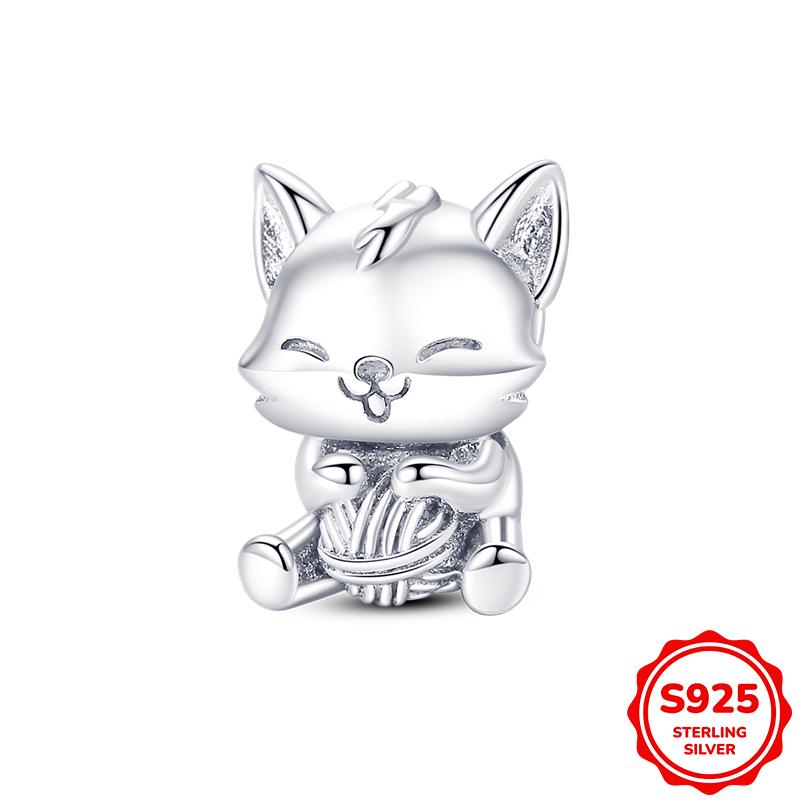 

Brand Latest Arrival Popular Hot Authentic Original Cute Cat Shape Charm Bead Component Bead Components Compatible With 3mm Bracelets Necklace