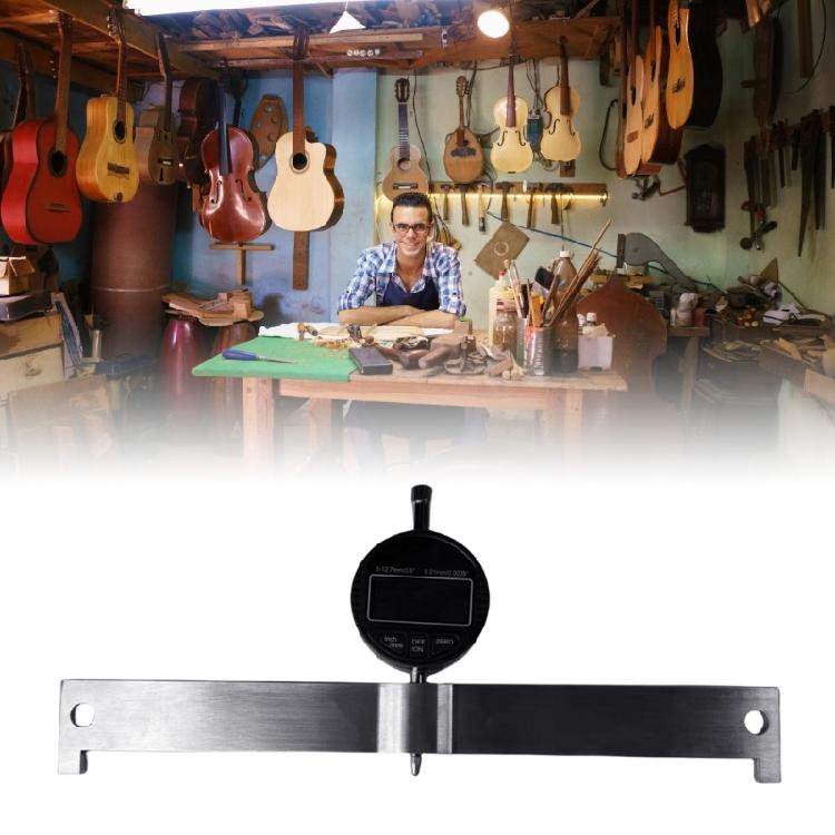 Guitar Leveling Digital Ruler Replacement Fingerboard Leveling Ruler Guitar Neck Curvature Measurement Tool Easy to Use