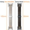 Luxury Titanium+Silicone Strap for Samsung Galaxy Watch 8 Classic 46mm 8 44/40mm Metal Men Band for Galaxy Watch Ultra 2025 47mm