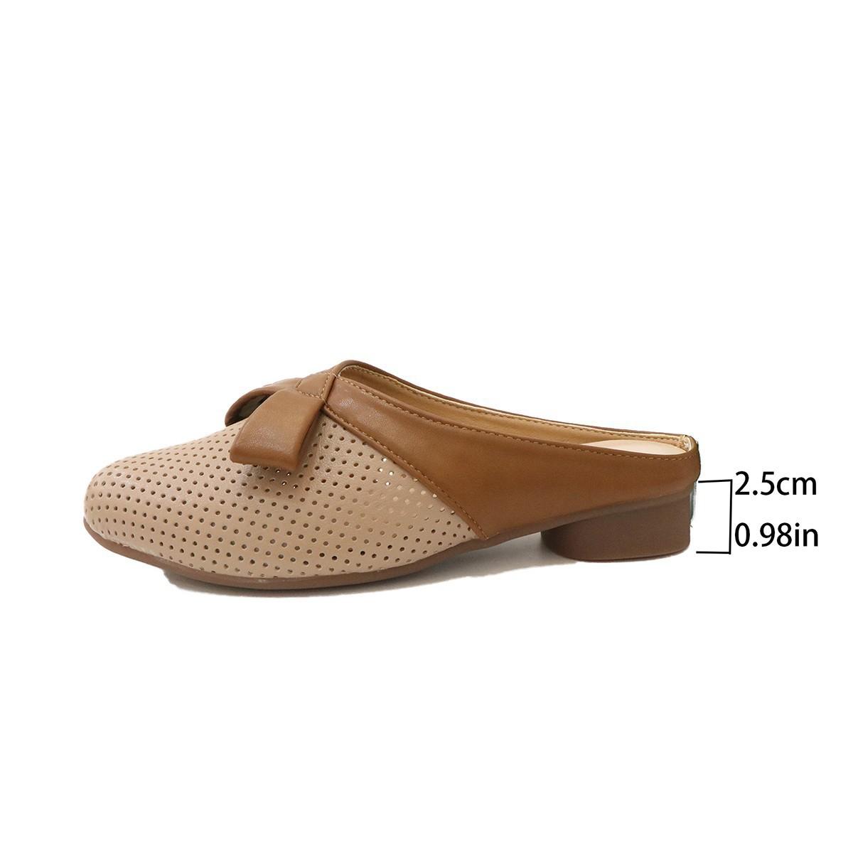 

Баотоу полузакрытые женские весенние новые шлепанцы с лазерной перфорацией, носите модные босоножки на высоком каблуке большого размера 42 абрикосовый