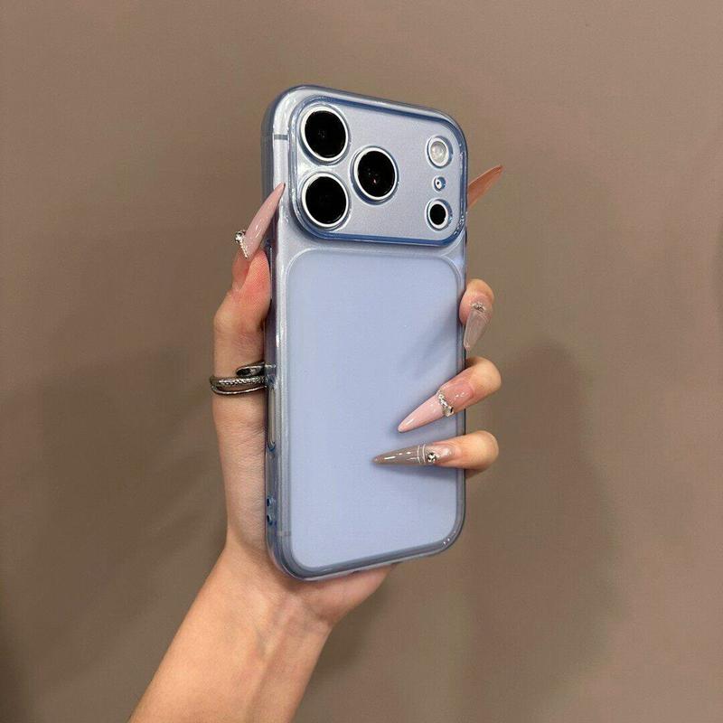 Luxury Transparent Soft TPU Phone Case For iPhone 11 12 13 14 15 16 17 Pro Max Shockproof Clear Bumper Back Cases Cover