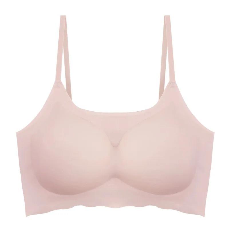 Sexy Women Bras Push Up Gather Bralette Seamless Bra Wire Free Soutien Gorge Femme Comfort Underwear Solid Color Vest Brassiere
