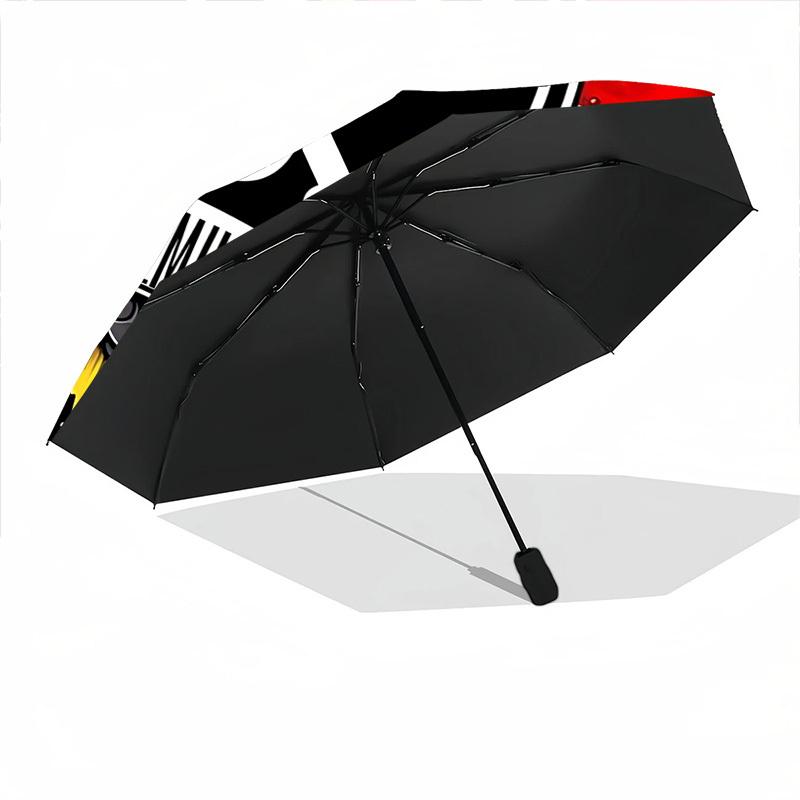 1 pz Ombrello Pieghevole Automatico One Piece, Ombrello Pieghevole Automatico con 8 Stecche, Comodo per l'Uso all'Aperto 055