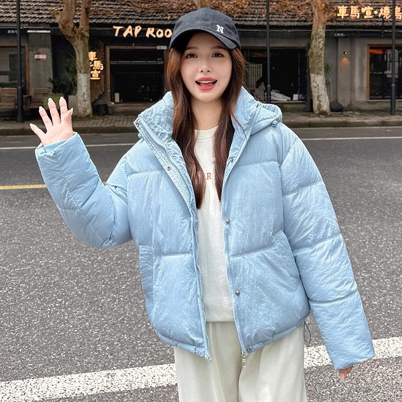 Women’s Short Windproof Thicken Warm Winter Jacket With Detachable Hood 5 Colors