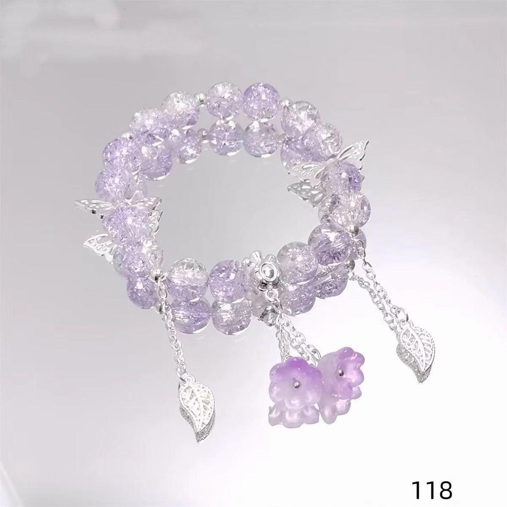Mori Style Mermaid Crystal Bracelet - Sweet, Versatile Design for Women, Students, and Best Friends.