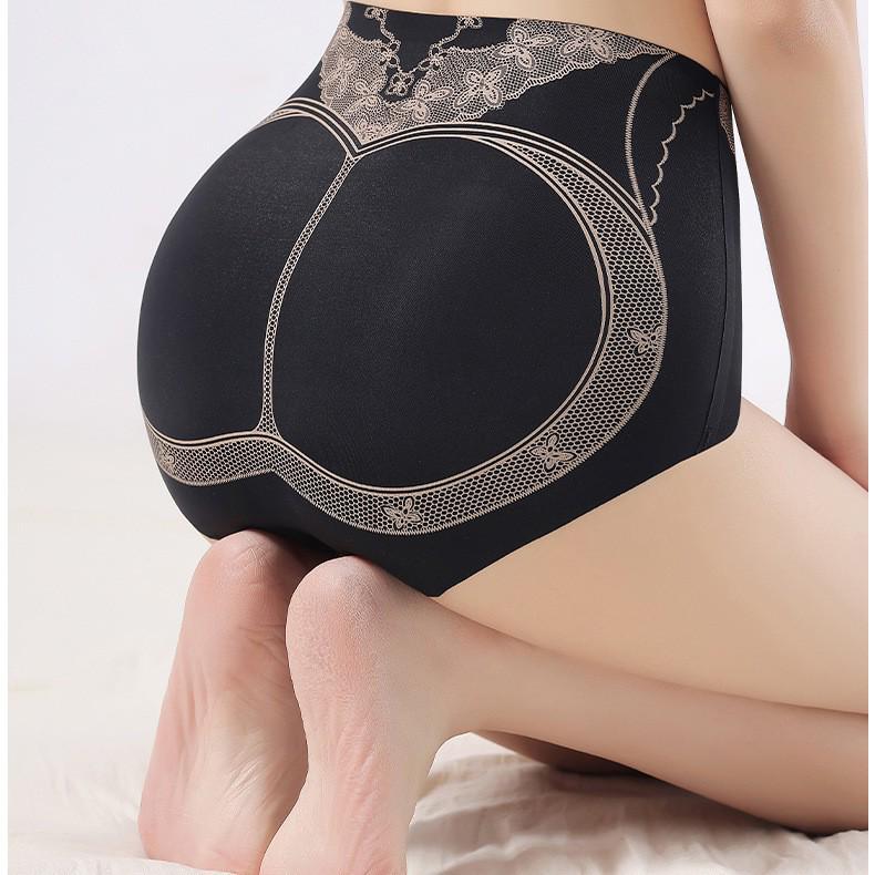 Women's 2025 High Waist Seamless Ice Silk Underwear - Tummy Control & Hip Lift Triangle Panties