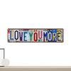 Ich liebe dich mehr Wanddeko Metallschild Romantisch Vintage Herzform Heimdeko Wohnzimmer Schlafzimmer Wandbehang Kunst Geschenke Hochzeit