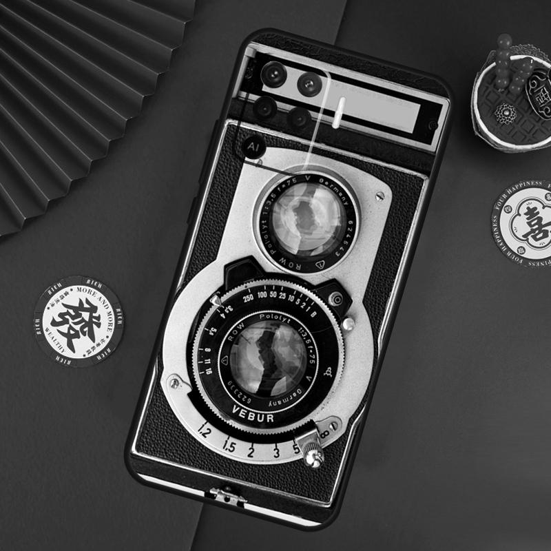 Retro Nostalgia Camera Case For Oppo A76 A16 A96 A17 A60 A40 A80 A98 A58 A78 A18 A38 A57 A74 A54 A94 A15 A5 A6 Pro