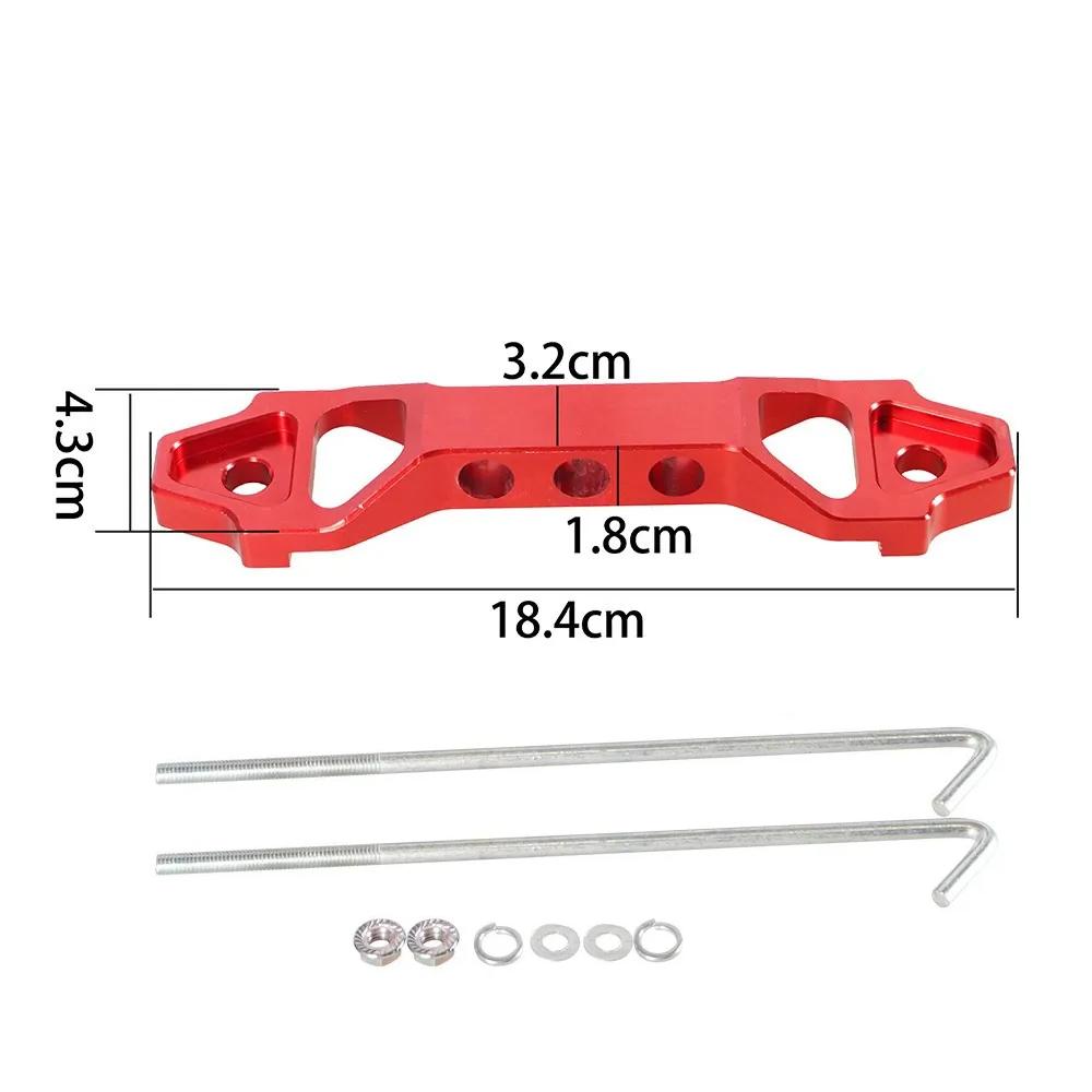New JDM Style Car Racing Battery Tie Down Battery Fasten Bracket Holder 14cm 19CM for Honda Civic Aluminum Car Accessories Gold