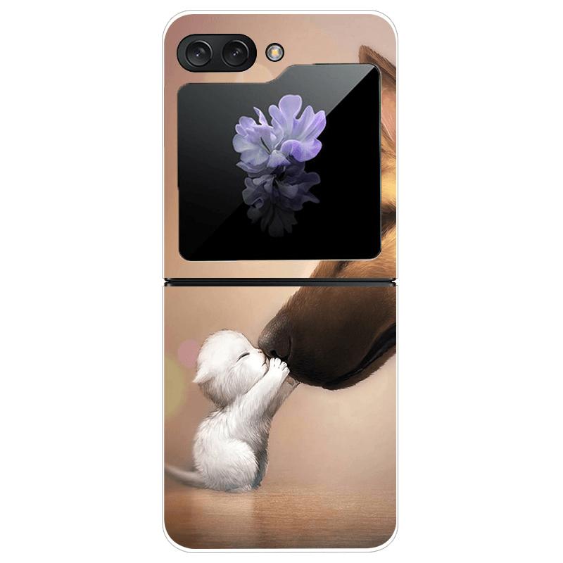 For Samsung Z Flip7 Cases Flip 7 Hard PC Transparent Phone Cover For Samsung Galaxy ZFlip 7 Cool Luxury Clear Shockproof Case