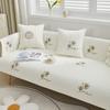 Summer Pure Cotton Washed Sofa Cushion Four Seasons Universal Non-Slip Embroidery Simple Cloth Cotton Backrest Towel Cover Cloth