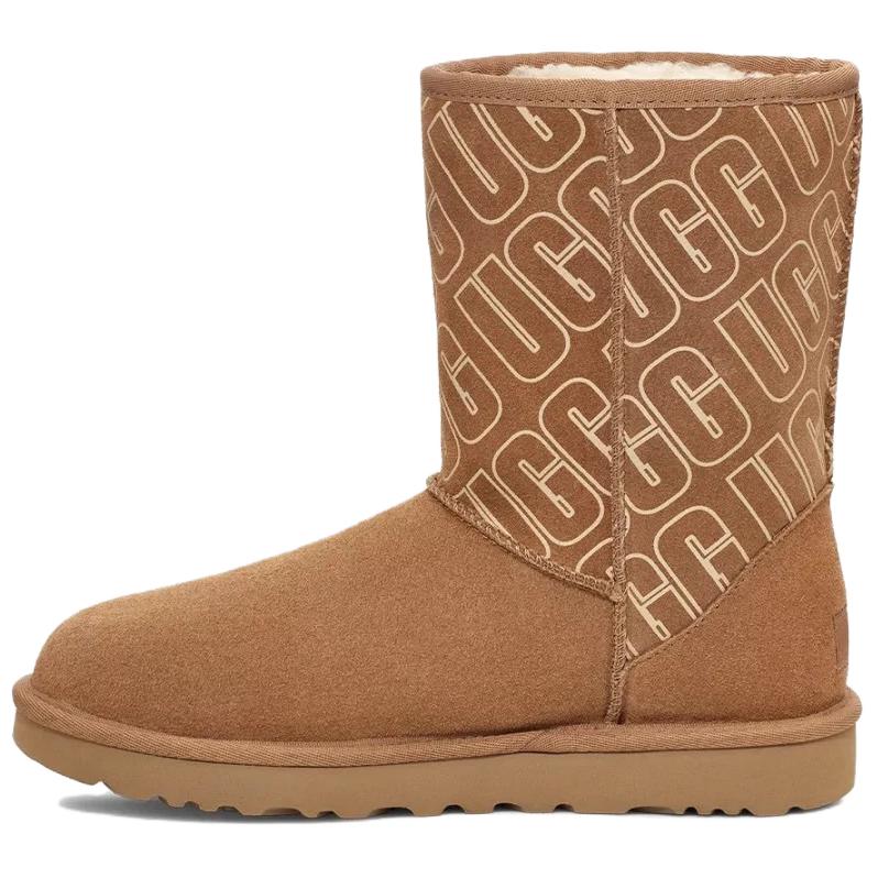 

UGG Classic Short Ii Warm Versatile Comfortable Snow Boots Women boots Brown 1153531-CHE 36