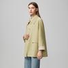 TATU Women's Loose Mid-Length Windbreaker Coat