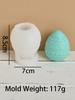 3D Easter Egg Silicone Candle Mold Embossment Egg Candle Making Supplies Plaster Ornaments Handmade Soap Mould Home Decor Gifts