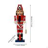 Firefighter Nutcracker Statue Christmas Figurine Wood Sculpture Decoration for Living Room Desktop