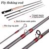 Fly Fishing Rod 4-Piece Lightweight Fly Fishing Rod Fishing Poles Portable Fly Rod Fly Fishing Tools