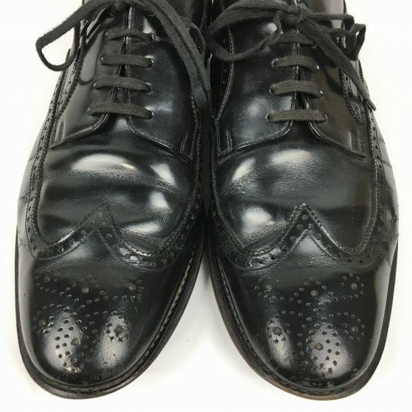 Regal Made In Japan Wingtip Business Shoes Black Size 25.5(USED)
