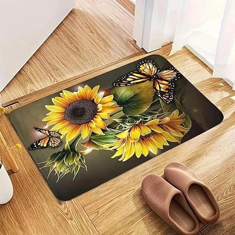 1PC Dog's Paw Pattern Pop Arts Design Door Mats Kitchen Rugs Non-Slip Home Bathroom Rugs Bath Mat Carpet for Sink Laundry Decor
