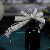 Perlová Nová Korejská Styl Exquisite Zirkonová Mašlička Nevěsta Svatba Koruna Tiaru Koruna Tiaru Svatba Vlasové Doplňky