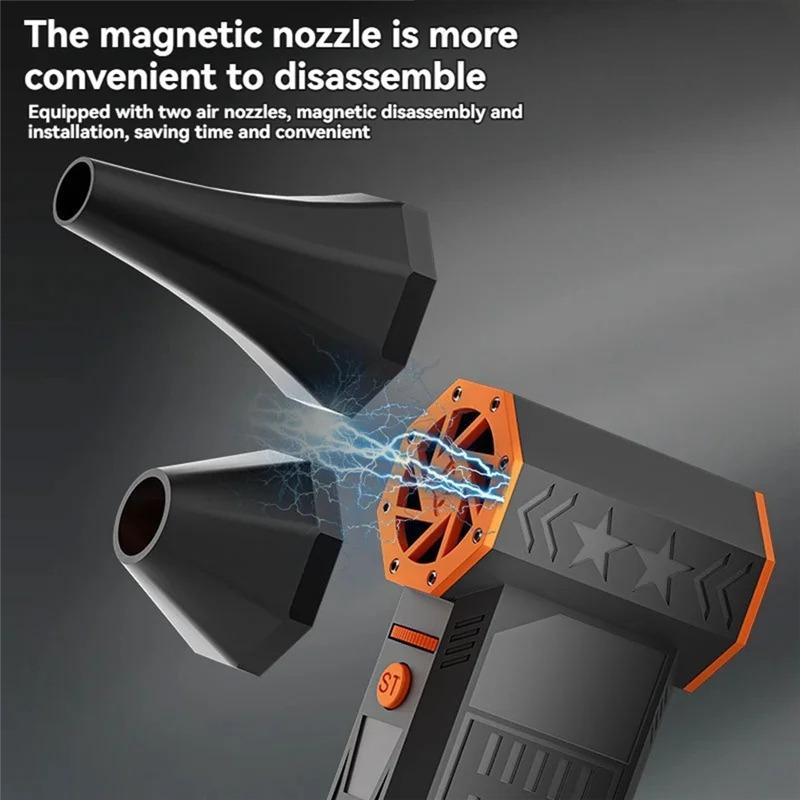 X50 Turbo Fan - 57m/s Hurricane Wind w/ 50,000RPM Brushless Motor | 240W 8000mAh Camping Fan, Type-C Fast Charge and IP54