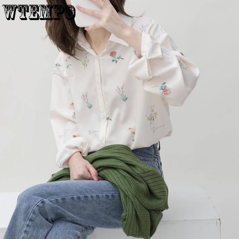 Spring and Autumn Women's White Shirt A Small Number of Clothes with A Sense of Design Cool Style Chiffon Shirt with Long Sleeves