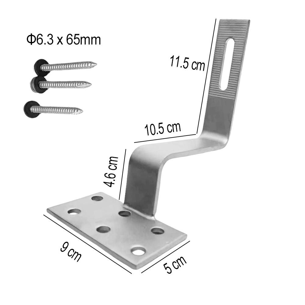 Prata da cremalheira de telhado do trilho da montagem do suporte do módulo solar confortável