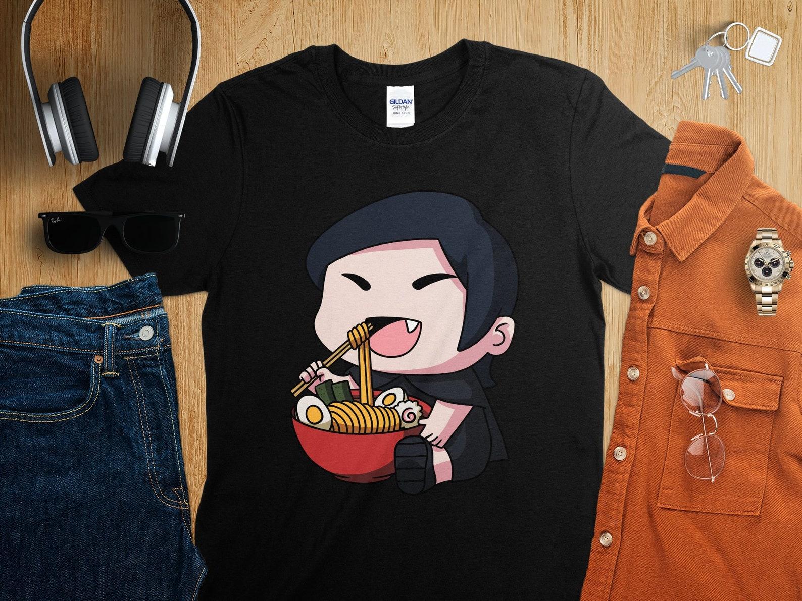 Kawaii Anime Vampire Girl Halloween Asian Noodles Japanese Ramen Shirt, Anime Shirt, Ramen T-Shirt, Japan Art S