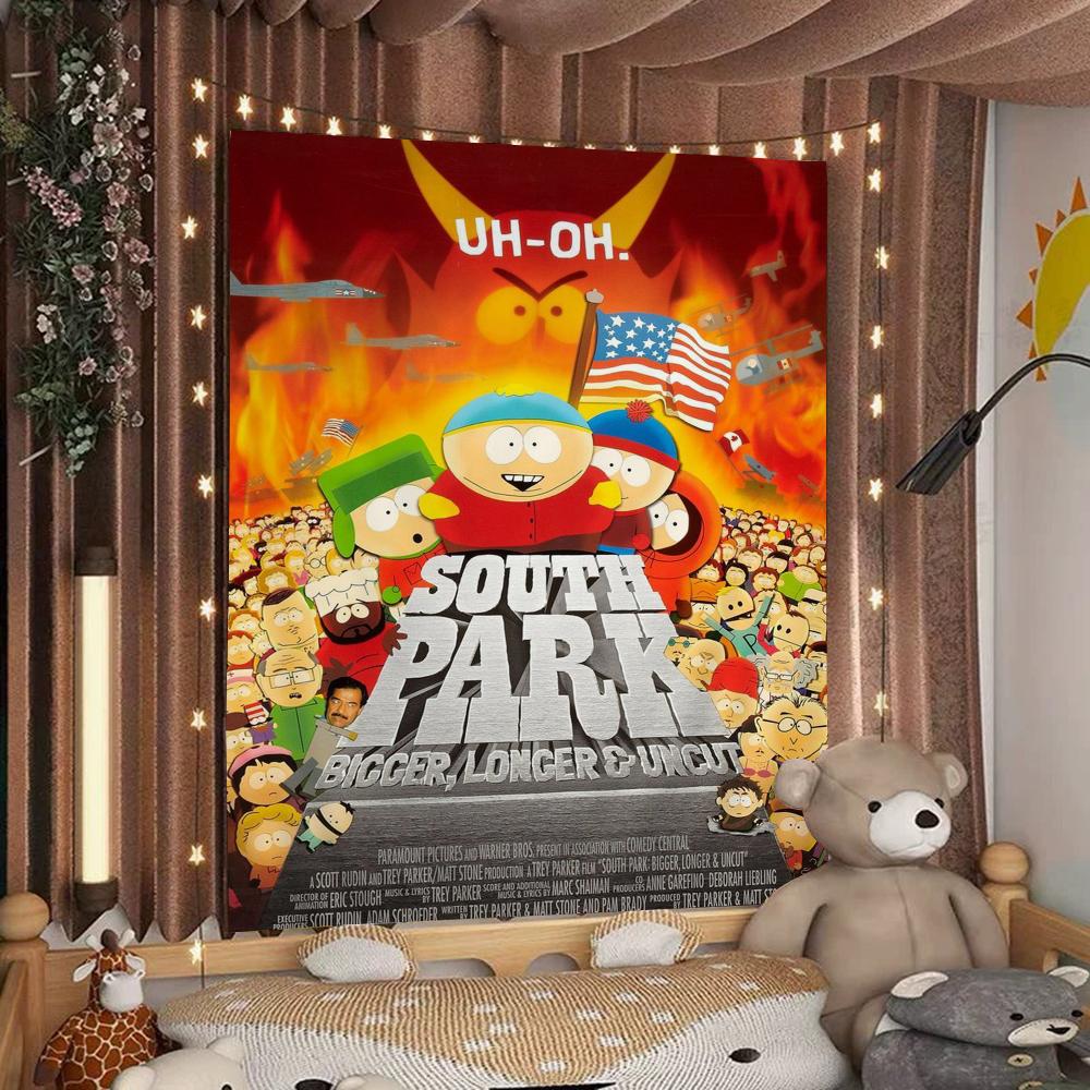 CartoonSouthparkS Cartoon Tapestry Wall Hanging Decoration Household Home Decor