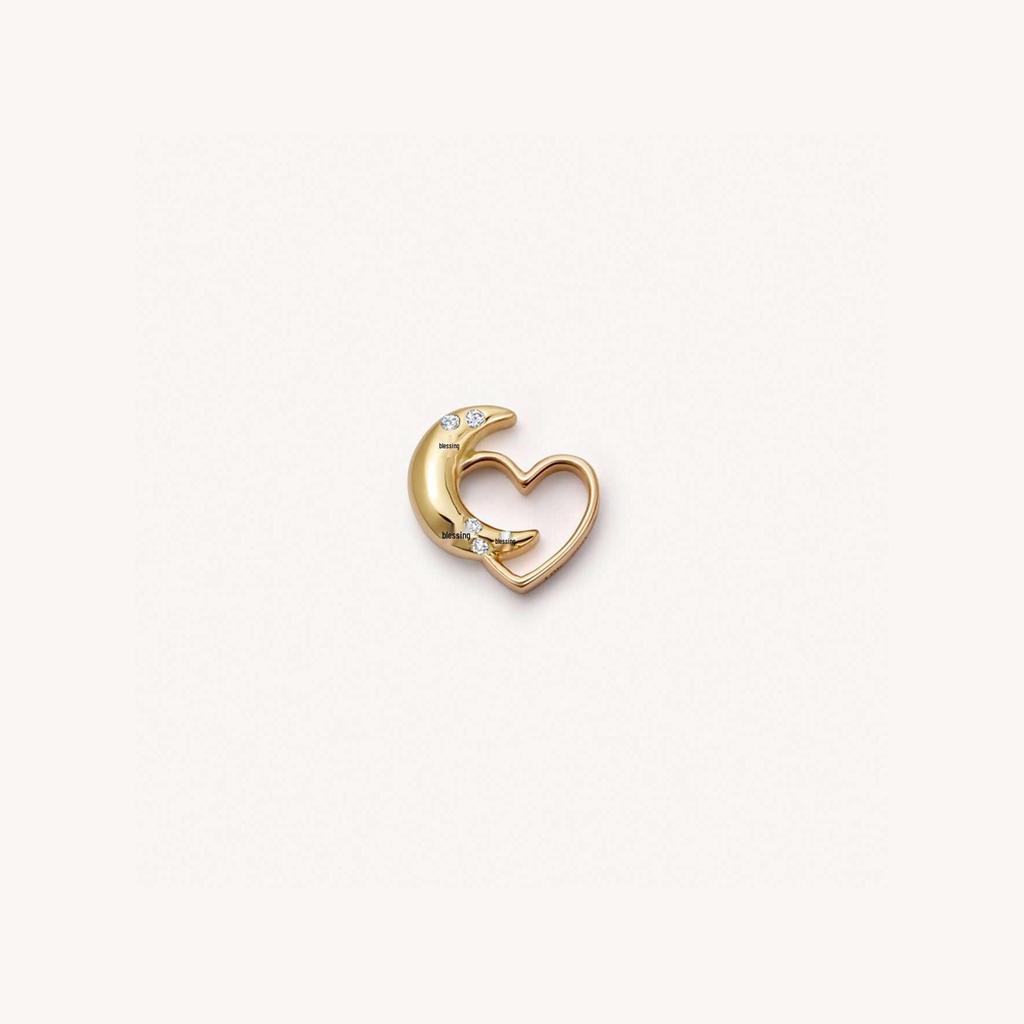 Inspired Style Heart Zircon Gemstone Pendant Necklace with Diamond Flower Clavicle Chain for Women