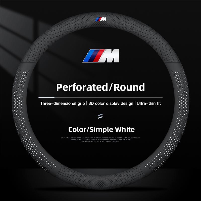 Car Steering Wheel Cover Ultra-thin Breathable Car Accessories For BMW E92 E53 E61 E62 E93 GT G30 G20 G05 G11 E48 Series i3 G07 XN9