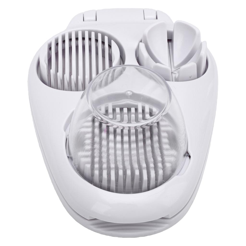 3-in-1 Eierschneider Multifunktionaler Eierschneider mit 3 Schnittmodi Ergonomisches Design Edelstahl-Schneidedrähte Hackmesser