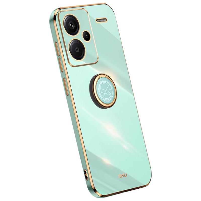 XINLI For Xiaomi Redmi Note 13 Pro+ 5G Case with Ring Kickstand TPU Phone Back Cover