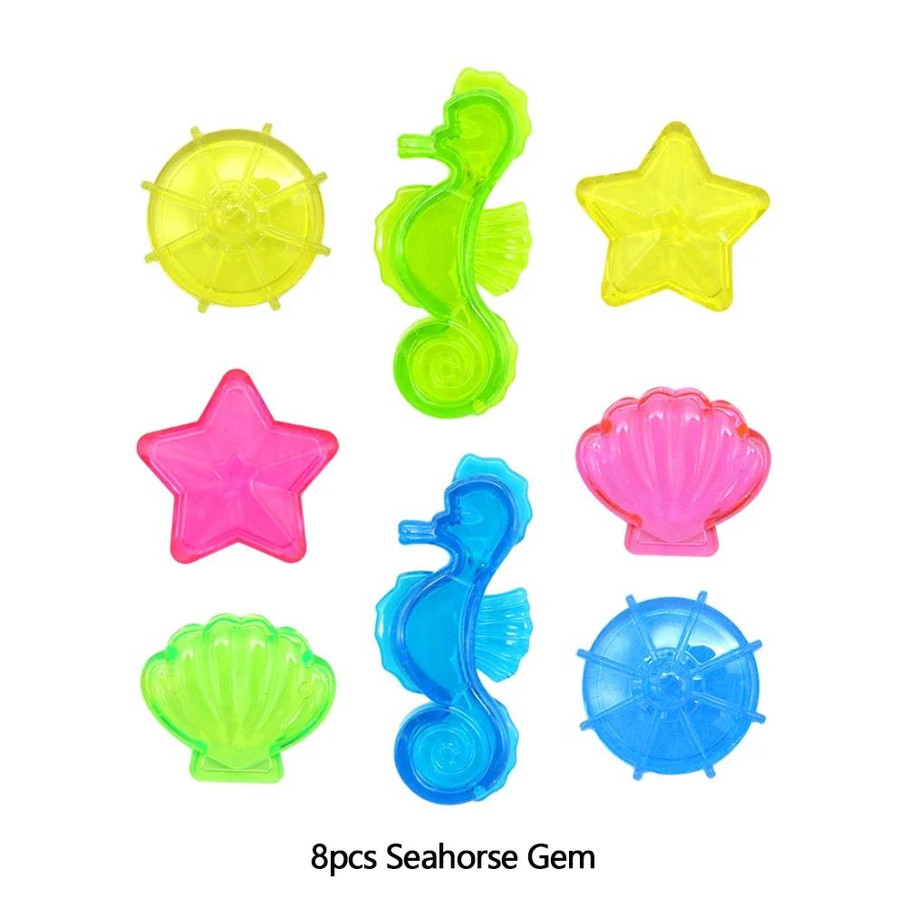 Summer Children Swimming Octopus Pool Diving Toys Water Sports Water Play Toys Diving Stick Gem Set Underwater Grabbing Toys