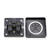 UK Standard Waterproof 13A Outdoor Socket with Square Cover for Construction and Industrial Use
