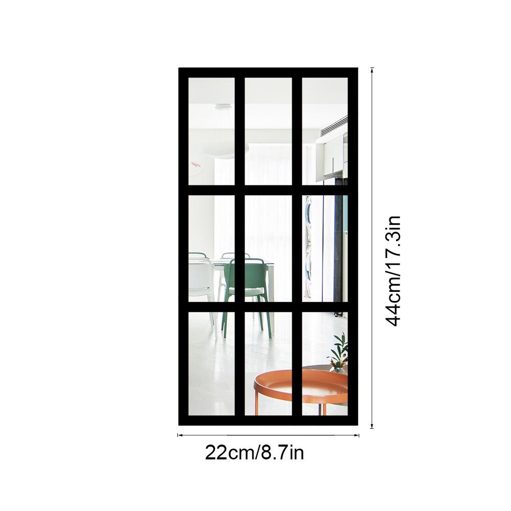 3D Vindusbue Akryl Speilklistremerke - Selvklebende Treveggdekor