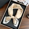 Polka dot silk scarf square scarf high-end new versatile decorative scarf scarf scarf neck cashew flower scarf shawl can be used as a tube top
