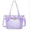 Skull Pain Original [Ballet Holiday] Lolita Tote Women's Bag Crossbody Shoulder PU Face Solid Color Versatile Pain Bag