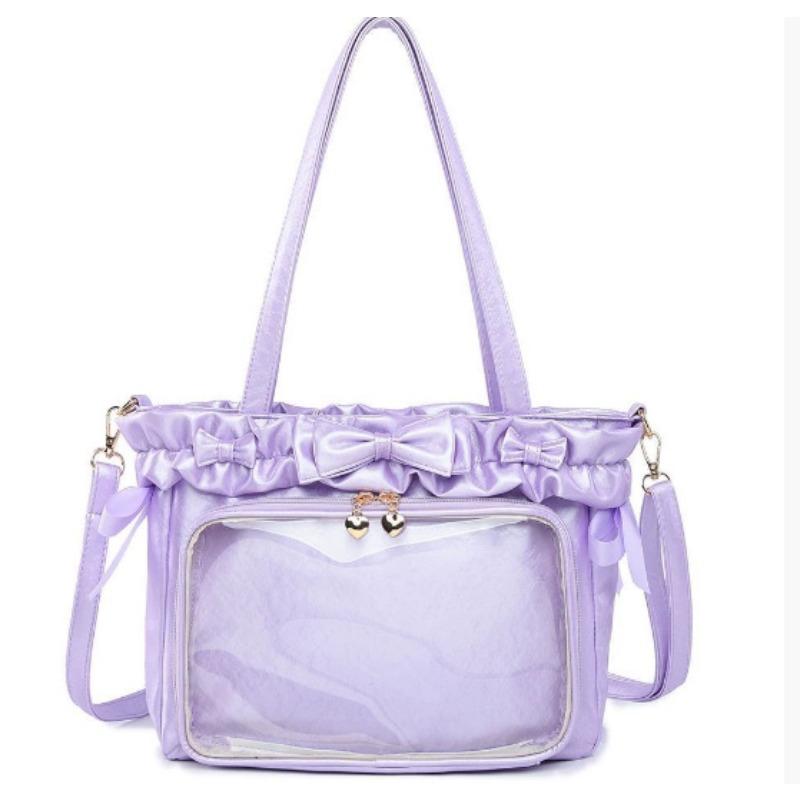 

Skull Pain Original [Ballet Holiday] Lolita Tote Women s Bag Crossbody Shoulder PU Face Solid Color Versatile Pain Bag