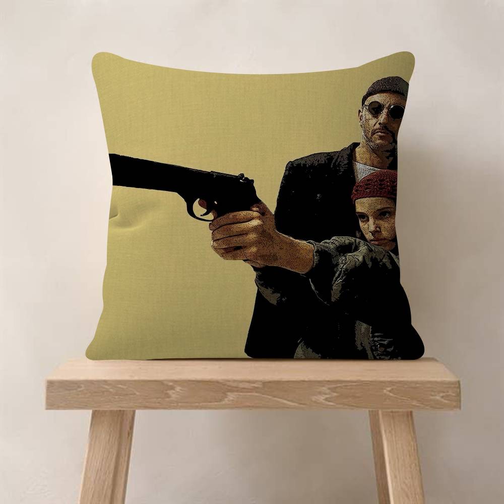 

Classic Movie Leon The Professional Cushion Cover Pillowcase Upholstery Sofa Throw Pillow Home Decor Pillowcas 30x30 cm
