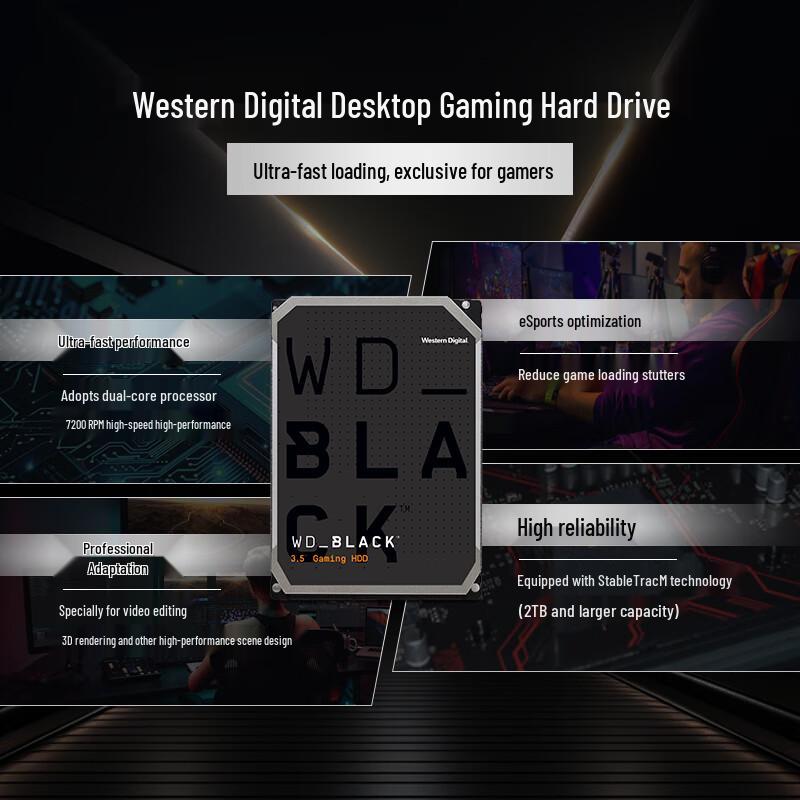 

Western Digital WD_BLACK Desktop Gaming HDD 4TB