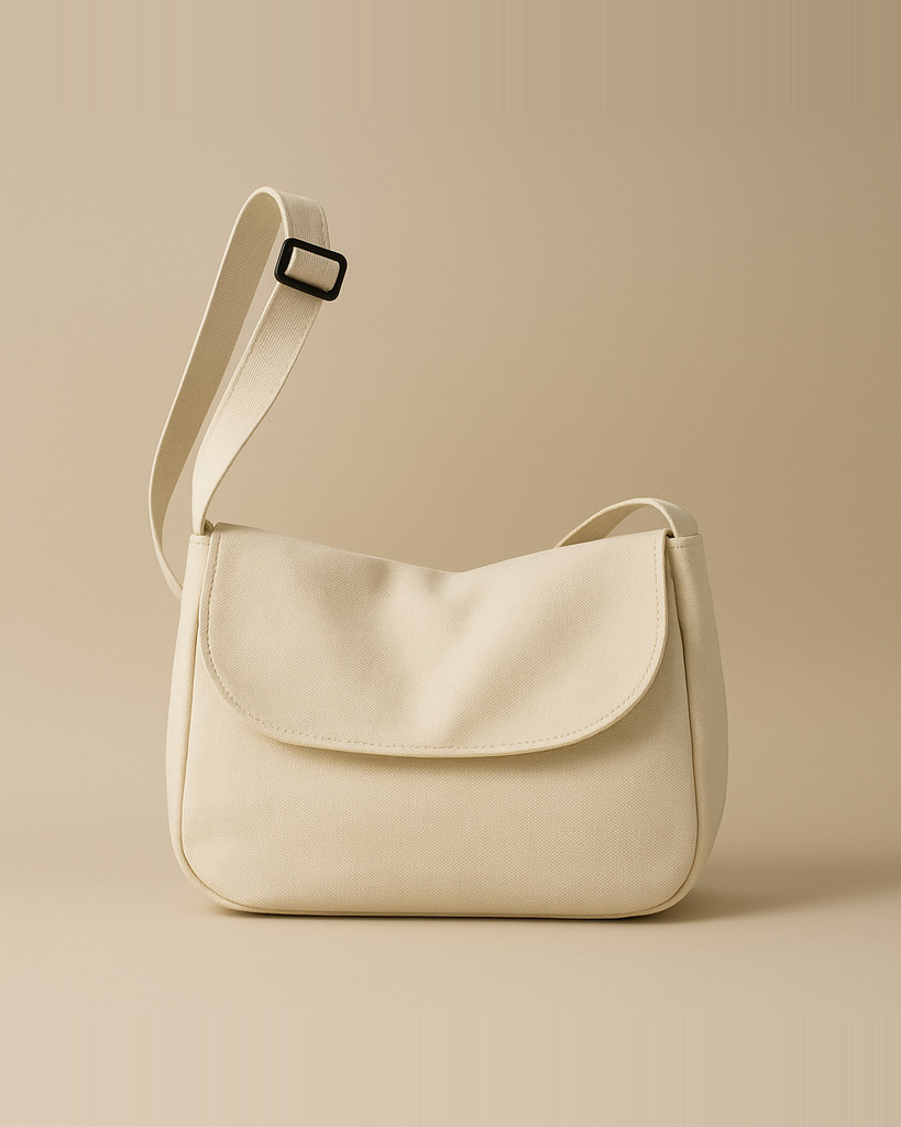 Plátěná taška Postman Dámská kabelka Crossbody Jednoduchá taška přes rameno Látková taška s klopou Velkokapacitní taška