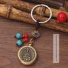 Brass Zodiac Guardian Keychain: Eight Birth-Year Gods for Prosperity