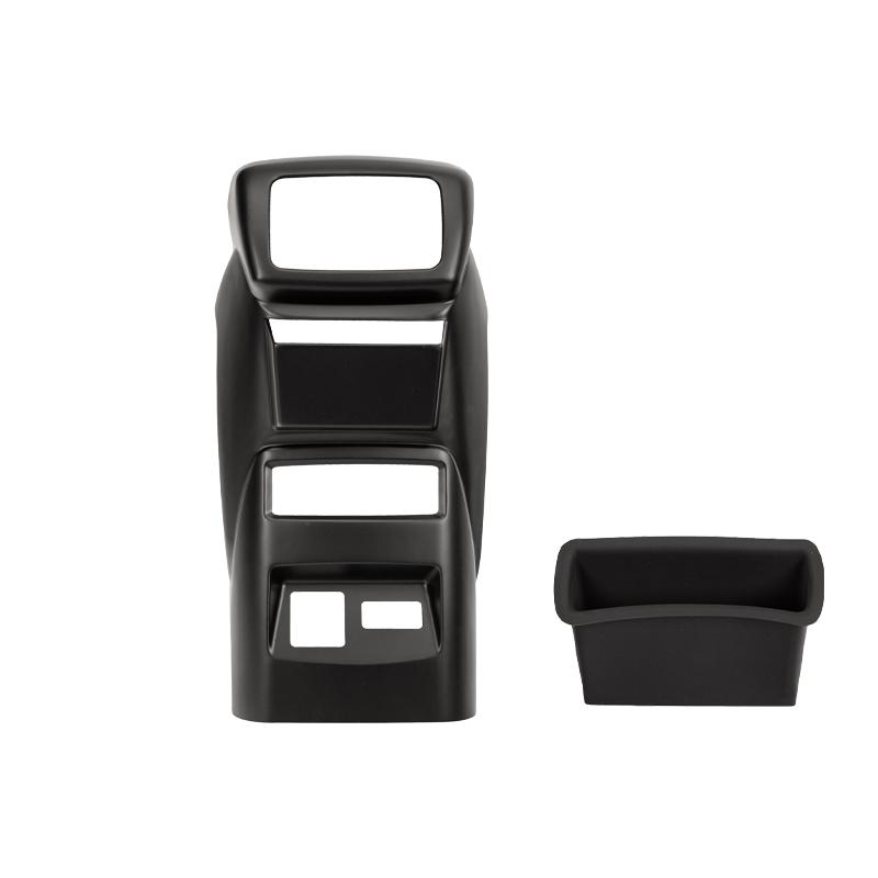 

For BYD Shark 6 Accessories Rear Air Vent Cover Armrest Back Anti-kick Protective Panel ABS Material Matte Black Car Accessories матовий чорний колір
