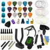 66Pcs Guitar Accessories Kit Tuner Capo Pick Bracket Repair Tools Set for Banjo Mandolin