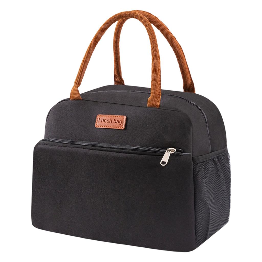 Insulated Lunch Bag For Students Large Capacity Thermal Tote With Waterproof Oxford Fabric Perfect For School Picnics And Outdoor Activities