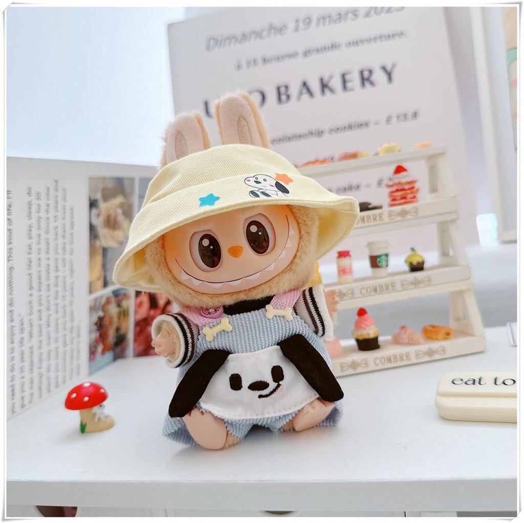 17cm Labubu Doll Vinyl Keychain: First & Second Gen Blind Box Clothes Collection
