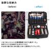 Large Capacity Portable Makeup for and Business Trips Pouch/Box Cosmetics, Travel, (Black)